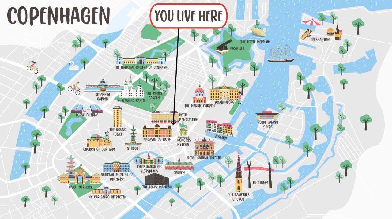 Super Central 2Br Apartment In Old Town Copenhagen Luaran gambar